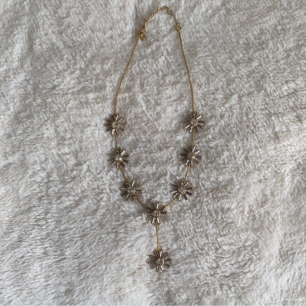 NWT J.CREW Colorblock Flower Necklace AS550